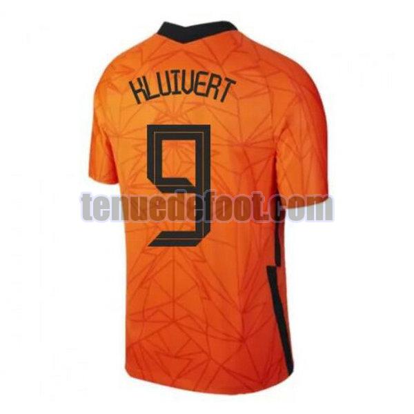 maillot kluivert 9 hollande 2020 domicile orange