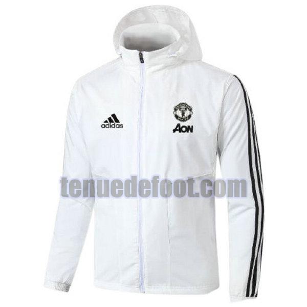coupe-vent manchester united 2021 22 blanc blanc