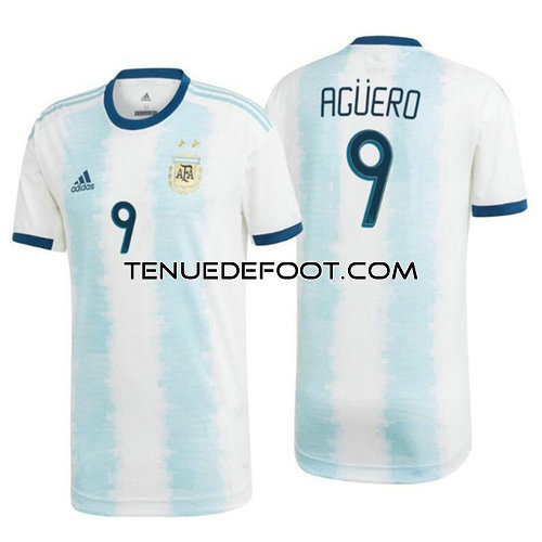 maillot Agüero 9 argentine 2019-2020 domicile