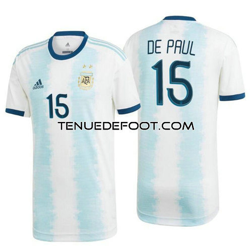 maillot De Paul 15 argentine 2019-2020 domicile