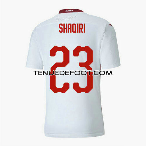 maillot shaqiri 23 suisse mondial 2020-2021 exterieur