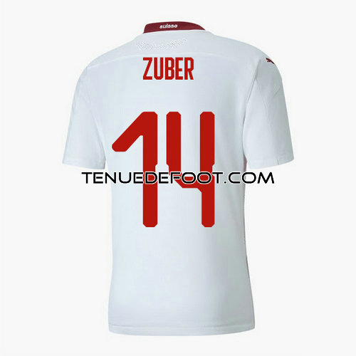 maillot zuber 14 suisse mondial 2020-2021 exterieur