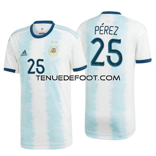 maillot Pérez 25 argentine 2019-2020 domicile