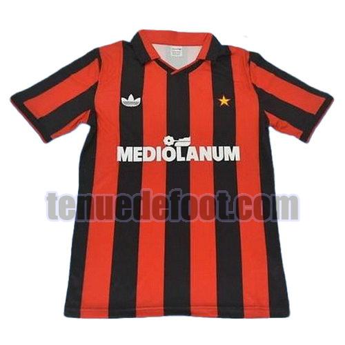 maillot ac milan 1991-1992 domicile manche courte rouge
