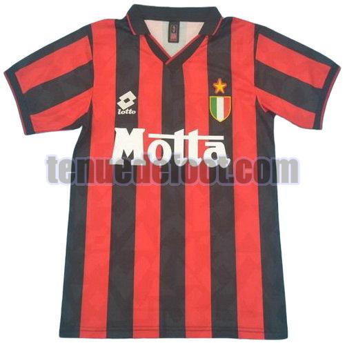maillot ac milan 1993-1994 domicile manche courte rouge