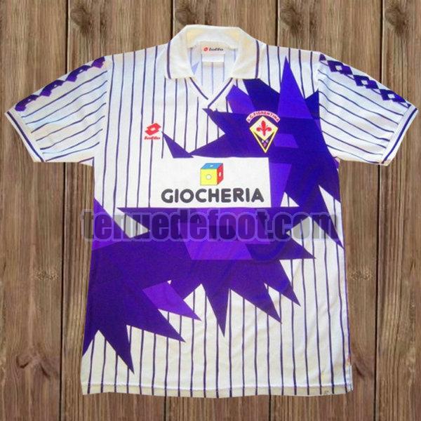 maillot acf fiorentina 1991-1992 exterieur blanc blanc