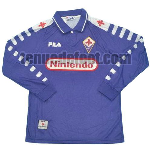 maillot acf fiorentina 1998-1999 domicile manche longue pourpre