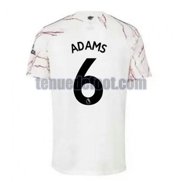 maillot adams 6 arsenal 2020-2021 exterieur blanc