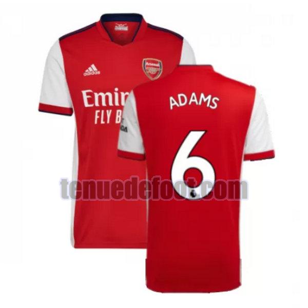 maillot adams 6 arsenal 2021 2022 domicile rouge rouge