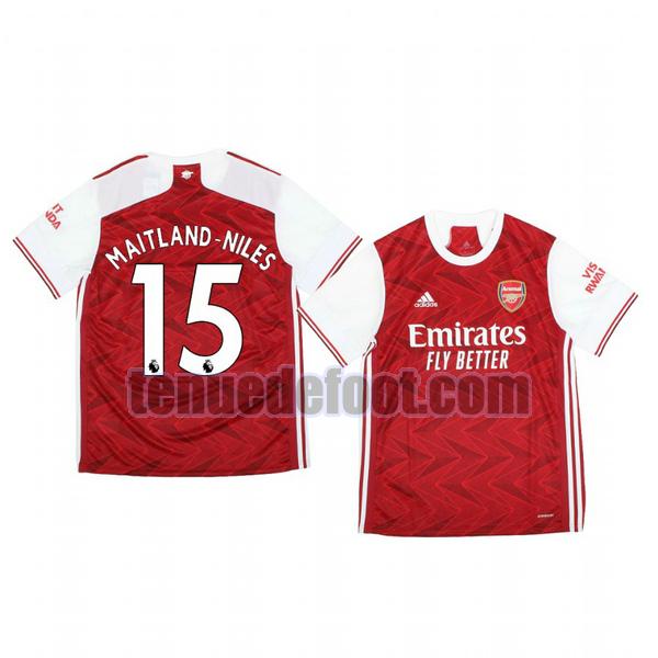 maillot ainsley maitland niles 15 arsenal 2020-2021 domicile rouge