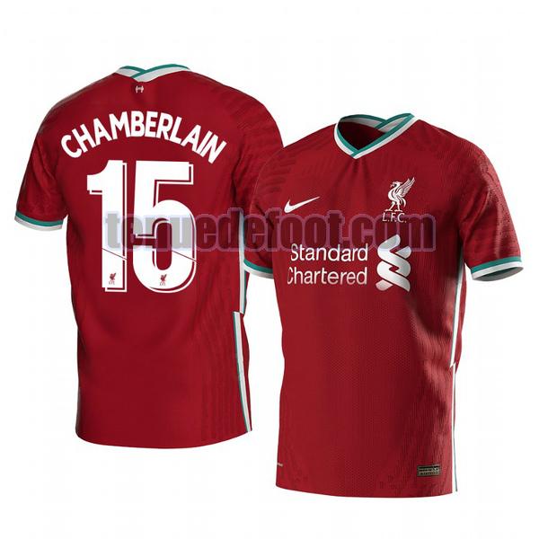 maillot alex oxlade chamberlain 15 liverpool 2020-2021 domicile rouge