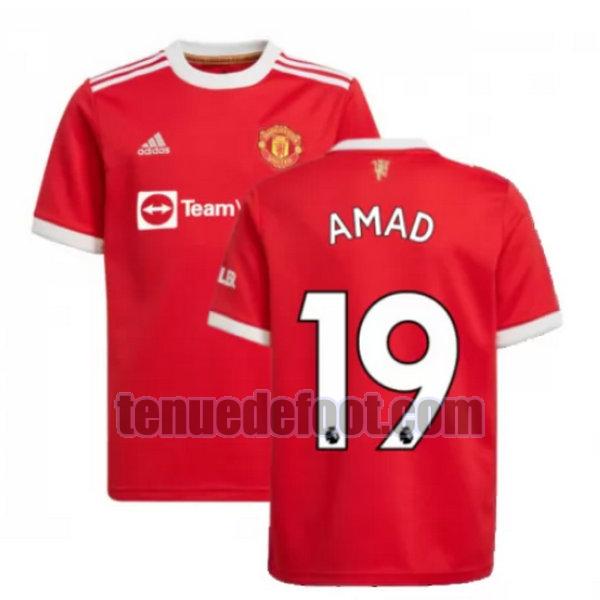 maillot amad 19 manchester united 2021 2022 domicile rouge rouge