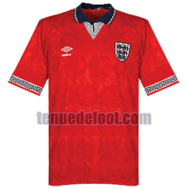 maillot angleterre 1990 exterieur rouge