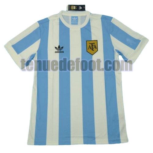 maillot argentine coupe du monde 1978 domicile manche courte bleu blanc