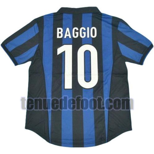maillot baggio 10 inter milan 1998-1999 domicile bleu