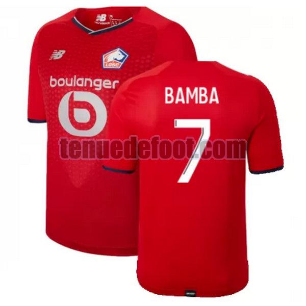 maillot bamba 7 losc lille 2021 2022 domicile rouge rouge