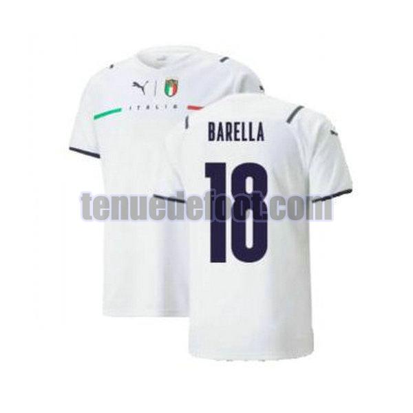 maillot barella 18 italie 2021 2022 exterieur blanc blanc