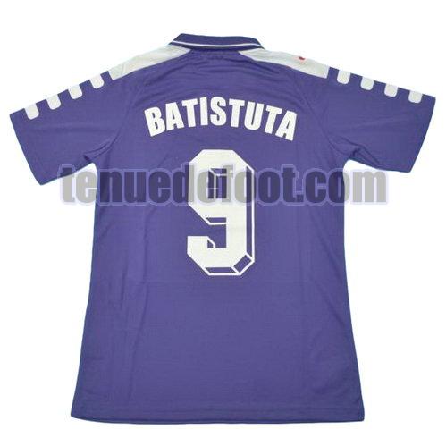 maillot baristuta 9 acf fiorentina 1998-1999 domicile pourpre
