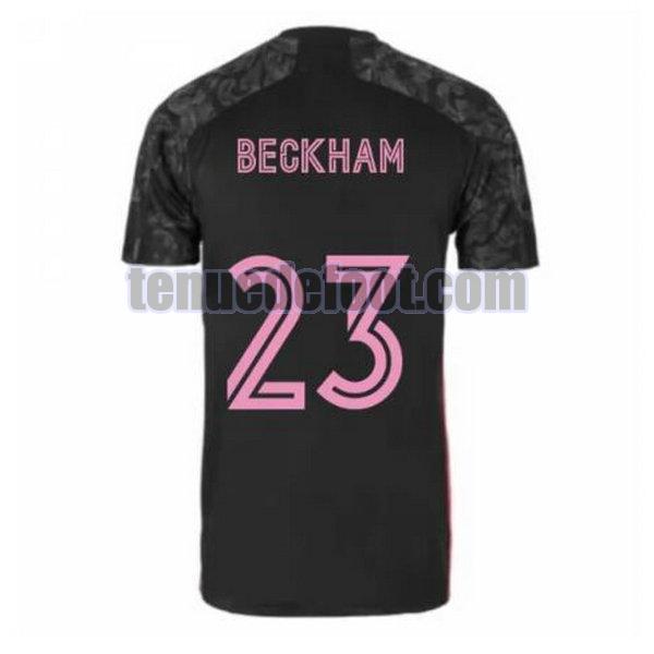 maillot beckham 23 real madrid 2020-2021 troisième noir noir