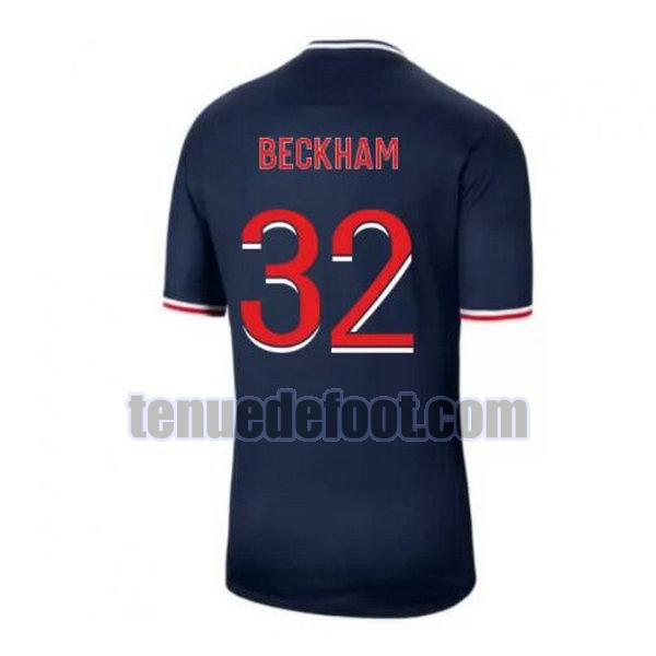 maillot beckham 32 paris saint germain 2020-2021 domicile bleu