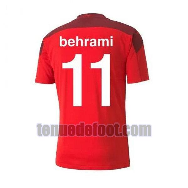 maillot behrami 11 suisse 2020-2021 domicile rouge rouge