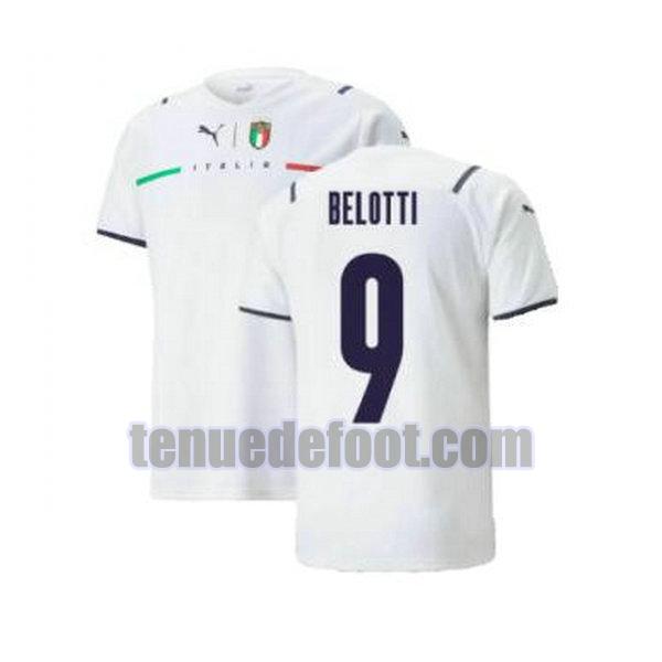 maillot belotti 9 italie 2021 2022 exterieur blanc blanc