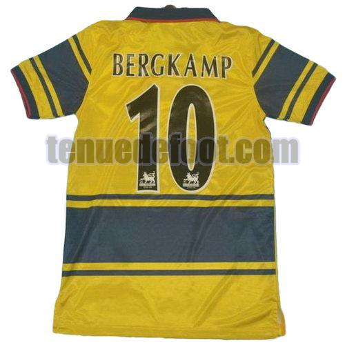 maillot bergkamp 10 arsenal 1997 exterieur bleu