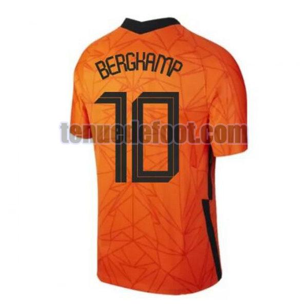 maillot bergkamp 10 hollande 2020 domicile orange