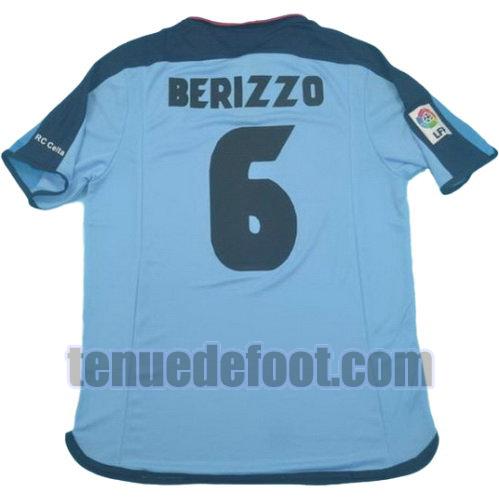 maillot berizzo 6 celta vigo 2003-2004 domicile bleu