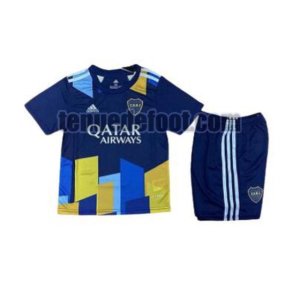 maillot boca juniors 2021 2022 troisième enfants bleu bleu