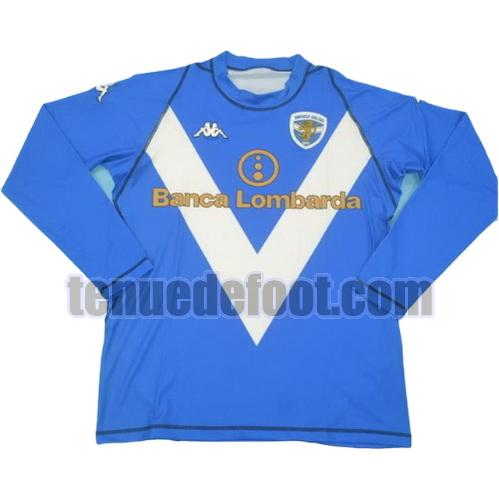 maillot brescia calcio 2003-2004 exterieur manche longue bleu
