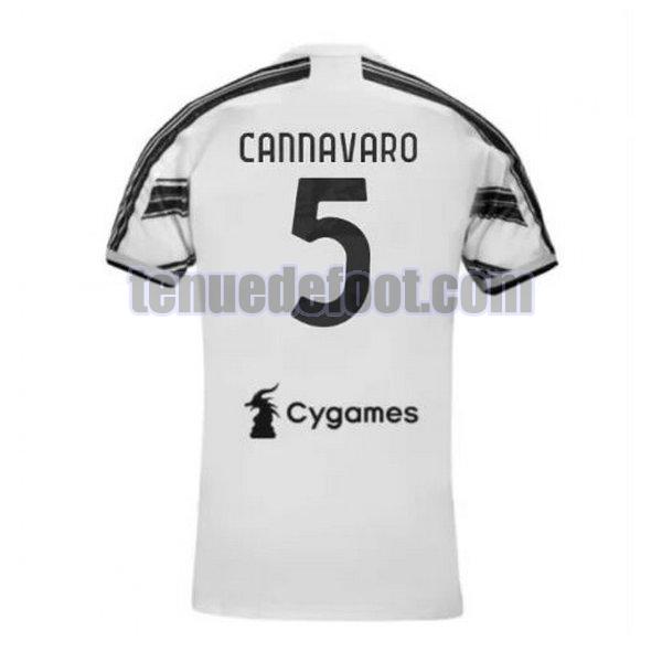 maillot cannavaro 5 juventus 2020-2021 domicile blanc