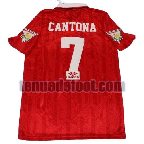 maillot cantona 7 manchester united 1994 domicile rouge
