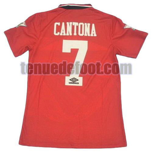 maillot cantona 7 manchester united 1995-1996 domicile rouge