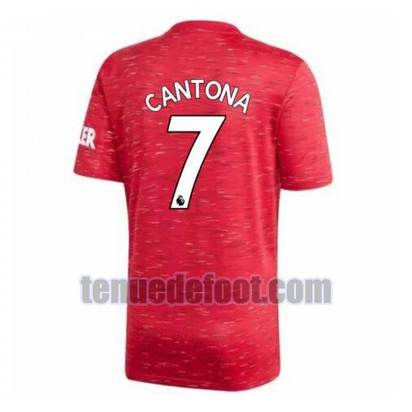 maillot cantona 7 manchester united 2020-2021 domicile rouge