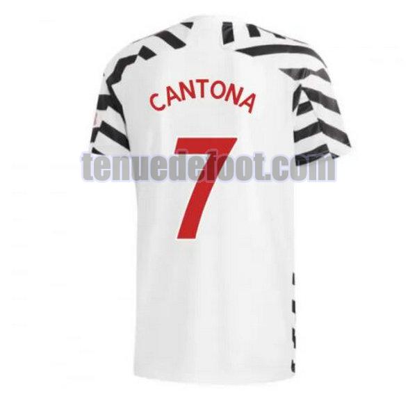 maillot cantona 7 manchester united 2020-2021 troisième noir