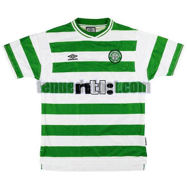 maillot celtic glasgow 1999-2001 domicile vert vert