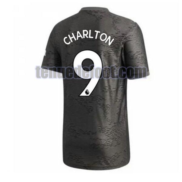 maillot charlton 9 manchester united 2020-2021 exterieur noir