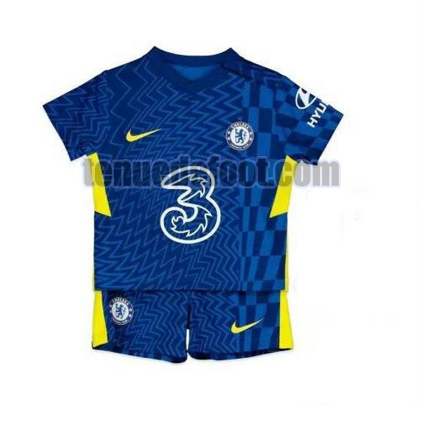 maillot chelsea 2021 2022 domicile enfants bleu bleu