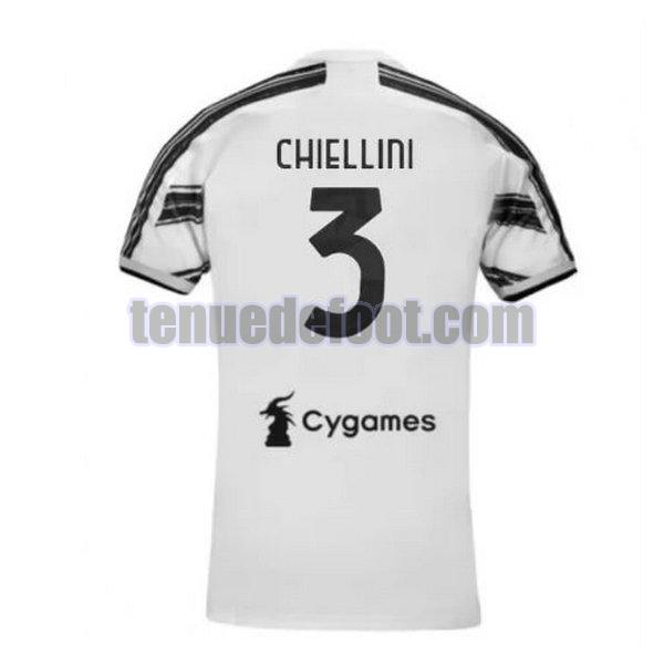 maillot chiellini 3 juventus 2020-2021 domicile blanc
