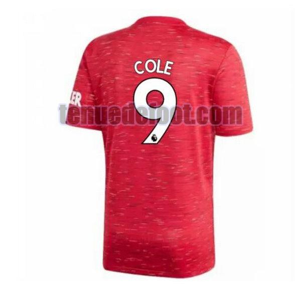 maillot cole 9 manchester united 2020-2021 domicile rouge