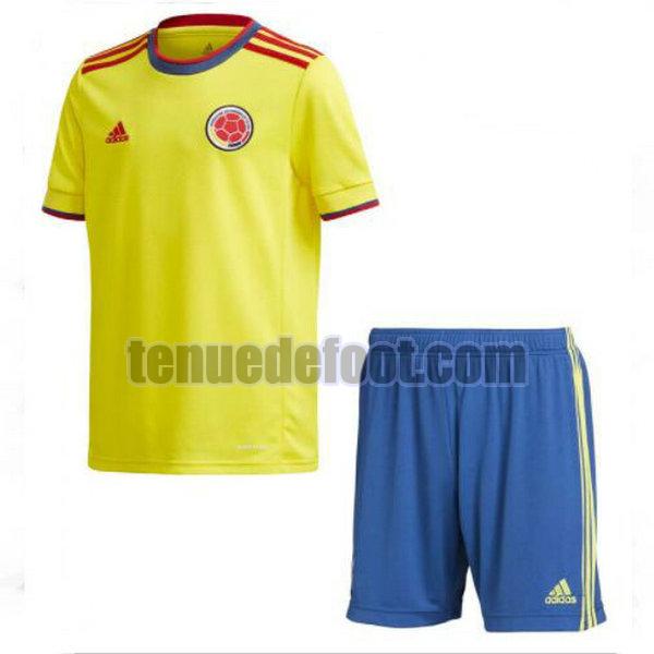 maillot colombie 2021 2022 domicile enfants jaune jaune