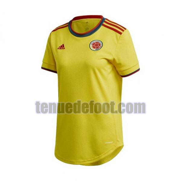 maillot colombie 2021 2022 domicile femmes jaune jaune