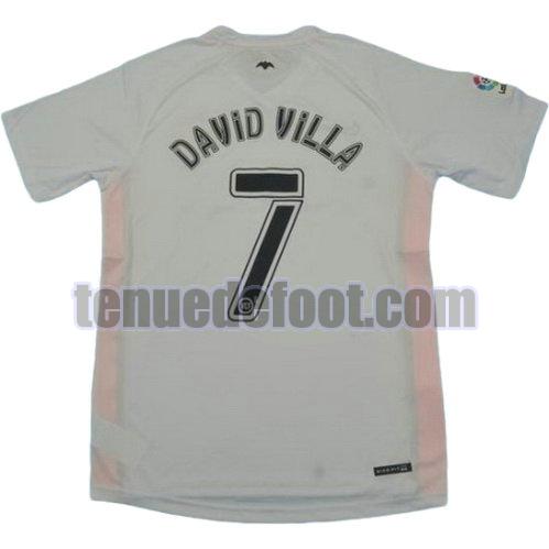maillot david villa 7 valence cf 2006-2007 domicile blanc