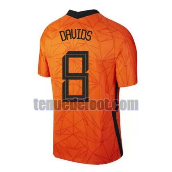 maillot davids 8 hollande 2020 domicile orange