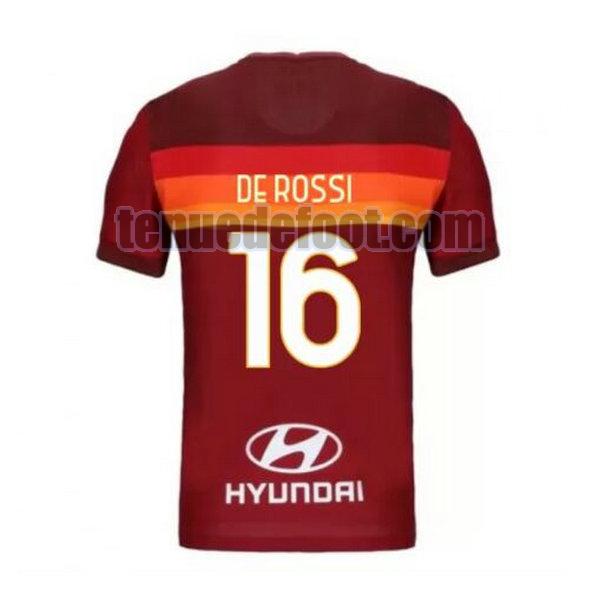 maillot de rossi 16 as rome 2020-2021 priemra rouge
