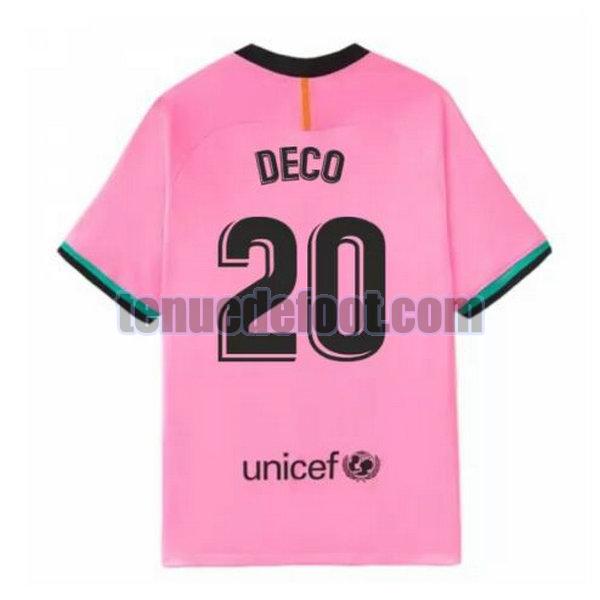 maillot deco 20 barcelone 2020-2021 troisième rose rose