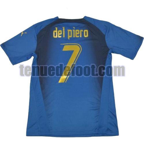 maillot del piero 7 italie coupe du monde 2006 domicile bleu