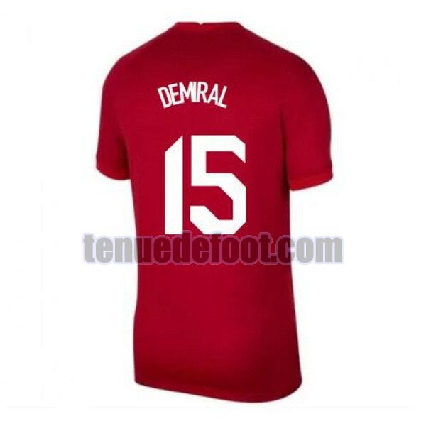 maillot demiral 15 turquie 2020 exterieur rouge