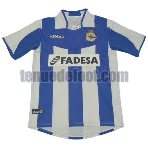 maillot deportivo la corogne fadesa 2003-2004 domicile manche courte bleu blanc